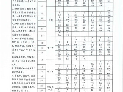 fun88乐天使2023-2024学年度校历